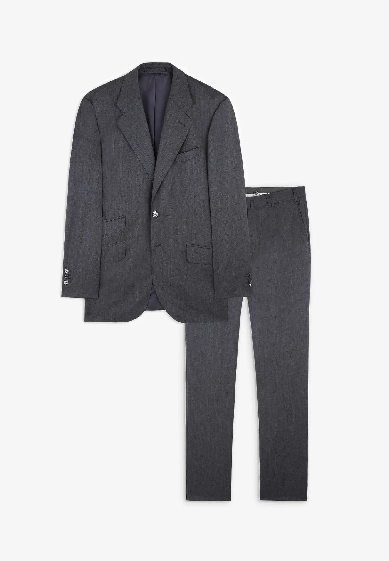 Traje Clasico Lana Gris-Scalpers Cheap