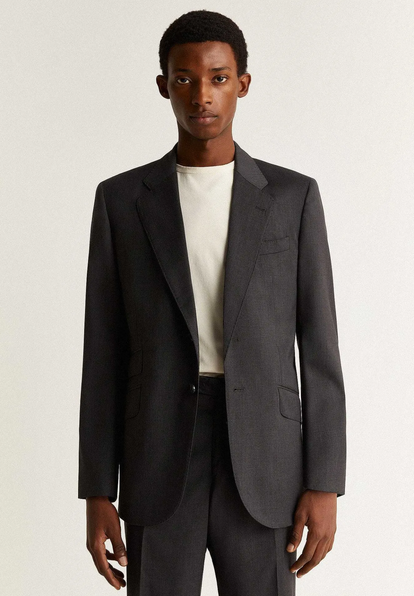 Traje Clasico Lana Gris-Scalpers Cheap