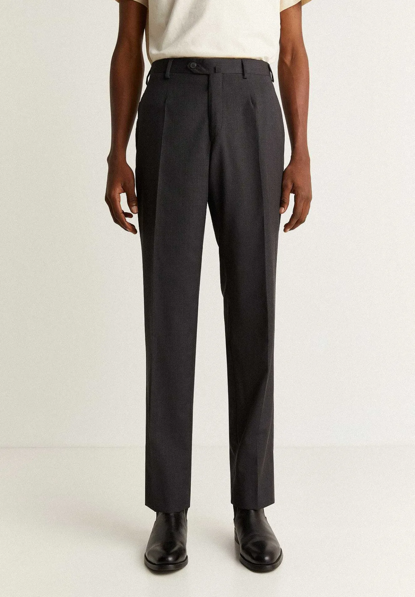 Traje Clasico Lana Gris-Scalpers Cheap