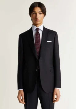 Traje Estructura Azul Marino Lana-Scalpers Cheap