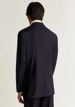Traje Lana Azul Marino Rayas-Scalpers Online