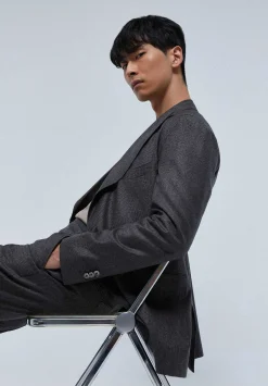 Traje Premium Cuadros Punta De Lanza Gris-Scalpers Best