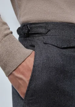 Traje Premium Cuadros Punta De Lanza Gris-Scalpers Best