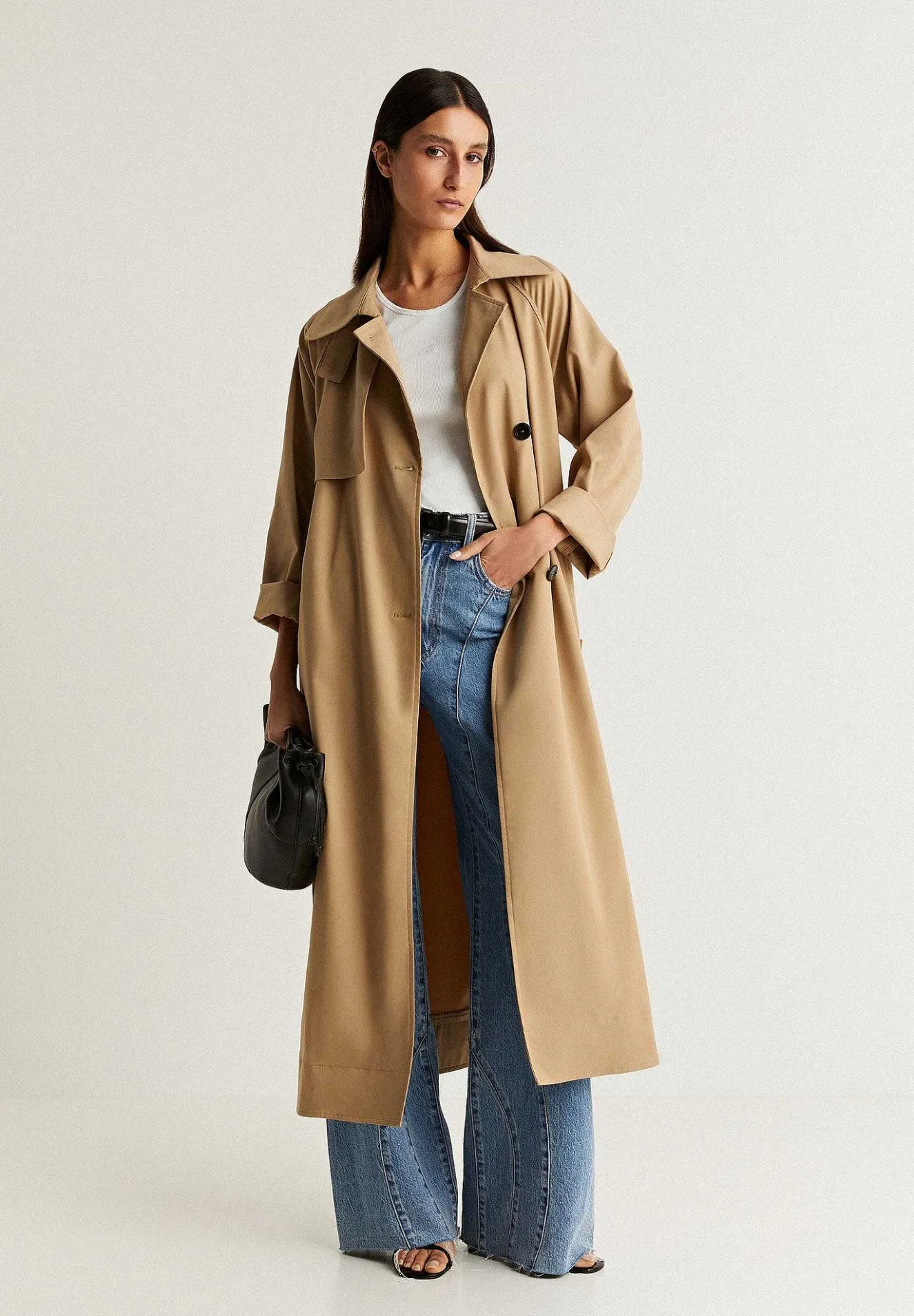 Trench Detalle Abertura Lateral-Scalpers Sale