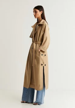 Trench Detalle Abertura Lateral-Scalpers Sale