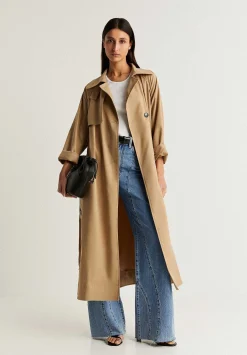 Trench Detalle Abertura Lateral-Scalpers Sale