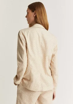Trim Print Blazer-Scalpers Online