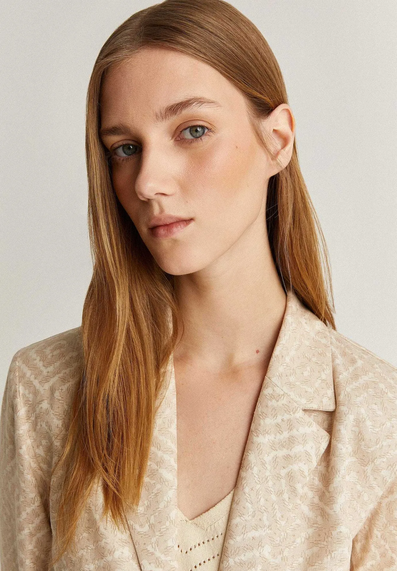 Trim Print Blazer-Scalpers Online