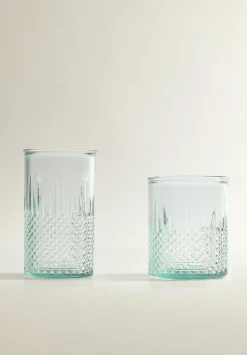 Vaso Cristal Dibujo Relieve-Scalpers Outlet