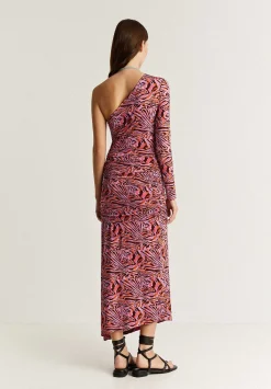 Vestido Asimetrico Frunces-Scalpers Flash Sale