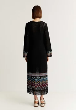 Vestido Crochet Detalle Flecos-Scalpers Store