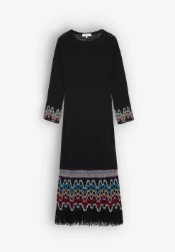 Vestido Crochet Detalle Flecos-Scalpers Store