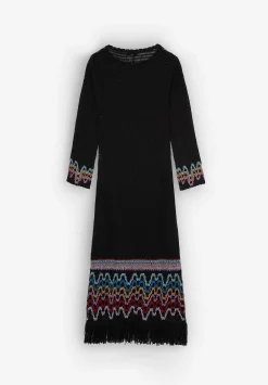 Vestido Crochet Detalle Flecos-Scalpers Store