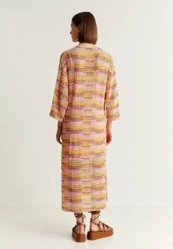 Vestido Midi Crochet Multicolor-Scalpers Sale