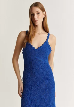 Vestido Midi Crochet Tirantes-Scalpers Fashion