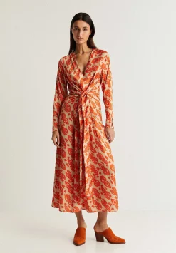 Vestido Midi Etnico Nudo-Scalpers Fashion