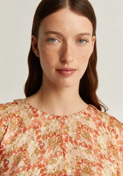 Vestido Midi Frunce Frontal-Scalpers Clearance
