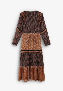 Vestido Midi Paisley Lurex-Scalpers Shop
