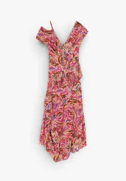 Vestido Midi Print Volantes-Scalpers Sale