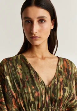 Vestido Mini Print Detalle Metalizado-Scalpers Cheap