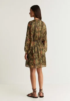 Vestido Mini Print Detalle Metalizado-Scalpers Cheap