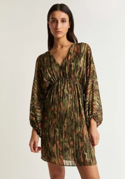 Vestido Mini Print Detalle Metalizado-Scalpers Cheap