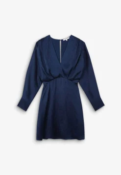 Vestido Mini Satinado Arrugado-Scalpers Clearance